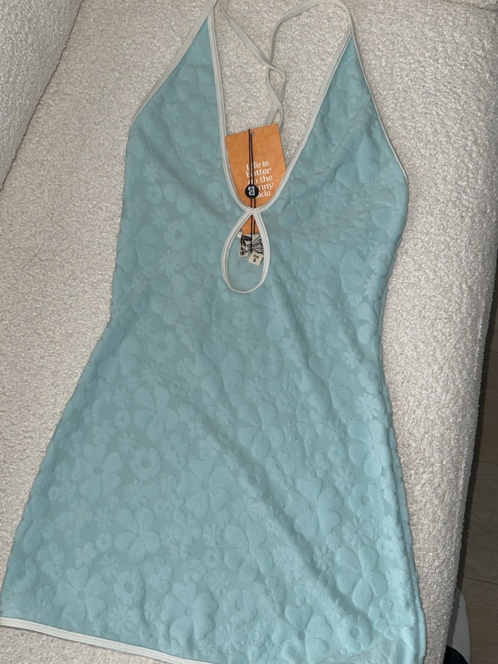 Blackbough Light Blue Floral Mini Dress